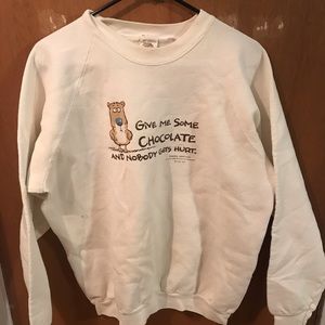 Give me some chocolate hallmark cream crewneck!